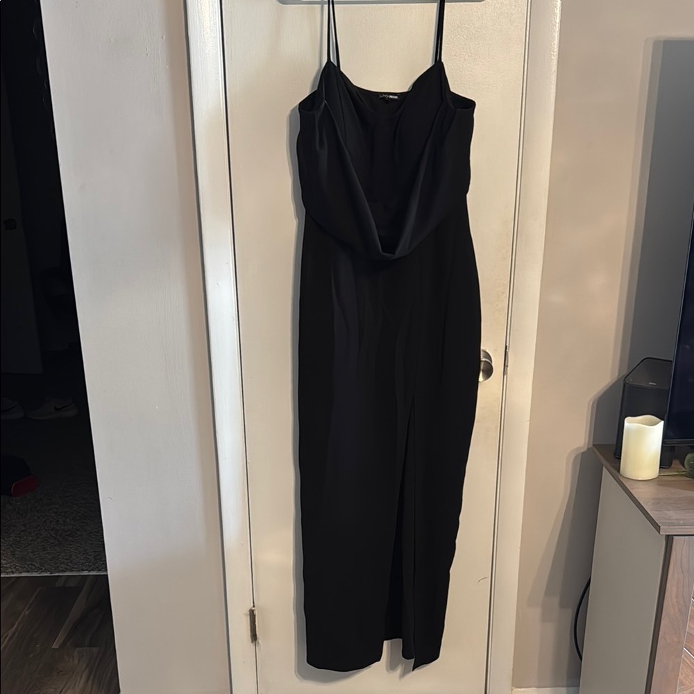 Fashion Nova Black floor length Dress